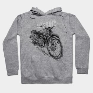 VINTAGE MOTORCYCLE 1932 KSS VEL SKETCH Hoodie